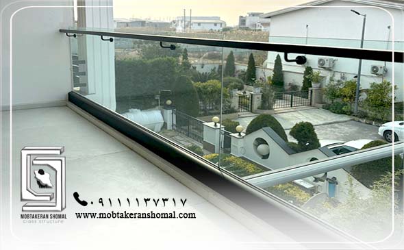 نرده شیشه ای بالکن